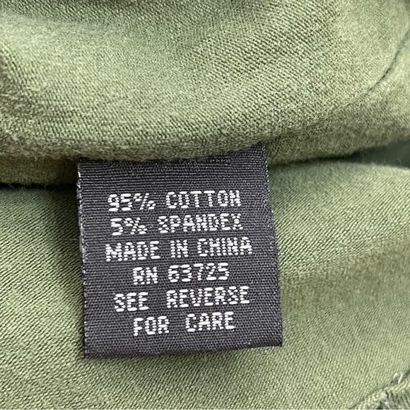 EDWARD DADA Men’s Green Embroidered long Sleeve Graphic Tee T-Shirt Small - Picture 5 of 12